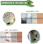 Tmofs 100Pcs Plant Climbing Wall Fixture Clips,Plant Fixer Invisible Wall Vines Fixing Clips Self-Adhesive Clips Plant Vine Traction for Indoor Outdoor Decoration and Cable Wire Fixing (White)