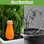 4 Packs Ollas Plant Watering Globes, 12 Oz Terracotta Self Watering Planter Insert, Automatic Watering Devices, Clay Drip Irrigation Stake for Indoor & Outdoor Plants, 1 Week Easy to Refill(Orange)
