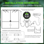 Reptile Misting System with Timer, 6 Adjustable-Joint Nozzles, Self-Priming Pump, Quiet Fine Mist for Chameleons, Geckos, Frogs & Terrariums
