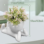 Zerzsy Desk Decorations for Women Office Small Office Desk Decor - Decorative Plants - Bathroom Shelf Decor Accent Women Cute Cubicle Accessories - Set of 1