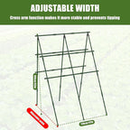 63"H x 47"L Cucumber Trellis for Raised Bed, Adjustable Garden Trellis for Climbing Plants Outdoor with Climbing Net and Plant Support Clip, A-Frame Trellis for Vegetable, Cucumbers, Tomatoes
