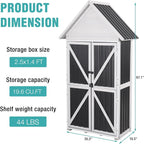 Sheds Outdoor Storage,Garden Shed with Metal Frame Structure and Adjustable Shelves,Large Capacity Storage Tool Cabinet Box for Backyard Garden Patio Lawn (White)