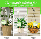 4 Pack Self Watering Globes 17oz Large Plant Watering Globes Top Fill, Self Water Planter Insert Indoor/Outdoor Plastic Water Bulbs Slow Release Terracotta for Plants, Green