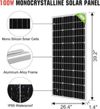 ECO-WORTHY 200W 24V Solar Water Pump System, Large Flow 3.2GPM, 2pcs 100 Watts Solar Panel + Submersible Well Pump + 20A Controller + 16ft Cables for Irrigation Garden Camping