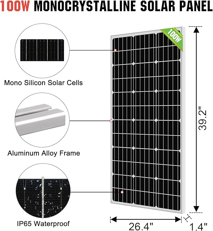 ECO-WORTHY 200W 24V Solar Water Pump System, Large Flow 3.2GPM, 2pcs 100 Watts Solar Panel + Submersible Well Pump + 20A Controller + 16ft Cables for Irrigation Garden Camping
