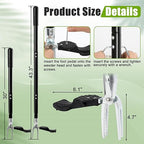 Stand Up Weed Puller Tool, 4-Claw Steel Head Heavy Duty Weeder, Adjustable Long Handle Garden Weeding Tool for Effortless Weed Removal Without Bending Kneeling Pulling