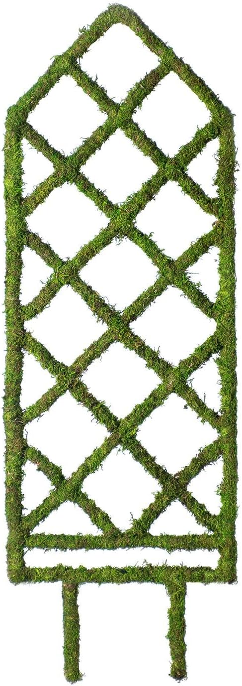 Ashland 31.5" Moss Diamond Plant Trellis, Spring Floral for Crafting and Home Decor