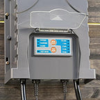 AEO Solar-Powered Automatic Watering Drip Irrigation System, 50 Drippers, 155 ft for Balcony Greenhouse Raised Garden Bed