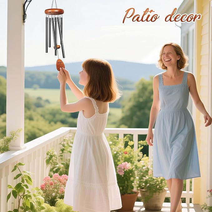 Gifts for Mom Grandma, Winzwon Wind Chimes for Outside, Mother Birthday Gifts from Daughter Son, Garden Patio Balcony Yard Decor, Christmas for Mom