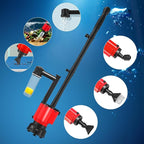 Electric Aquarium Gravel Cleaner Vacuum, Removable Water Changer, Automatic Changer with Multi-Function Nozzles, Strong Suction for Fish Tank Sand Cleaning, Water Changing and Waste Removal