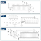 Large Wooden Raised Garden Bed 43.5" l x 16" w x 14" h, Outdoor Rectangular Planter Box for Vegetables, Flowers, Herbs, Yard, Patio, Backyard & Greenhouse, Elevated Horticulture Wood Garden Planter