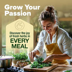 HOME GROWN Gift Herb Kit – 8 Herb Seeds Set with Basil, Cilantro, Mint & More, Complete Indoor Grow Kit for Kitchen, Gardening Gifts for Women & Men, Ideal for Cooking & Home Décor