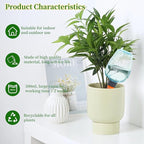 6pcs Plant Self Watering Globes, Plastic Water Bulbs Top Fill, 12.3 oz Plant Watering Devices System Slow Release Terracotta, Water Spikes Stakes for Indoor (Blue-6pack)