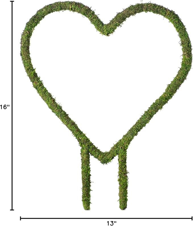 SuperMoss (22242) Heart Plant Trellis, 16" x 13"