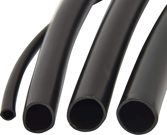 Raindrip 052020P 1/2-Inch Drip Irrigation Water Supply Tubing, For Garden Irrigation Drippers, Emitters, and Systems, Black Polyethylene