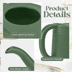 Watering Can - for Indoor and Outdoor Plant Garden - 1/4 Gallon - Green