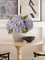 ZYTUYO 20inch 4PCS LilacLight Purple Hydrangea Artificial Flowers Lilac Real Touch Fake Hydrangeas with Long Stem for Indoor Outdoor Porch Living Room Home Decor Party Wedding Xmas Table Centerpieces