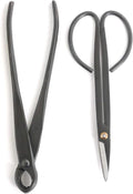 BambooMN Bonsai Basics Set - 8" Knob Cutter and 7.2" Trimming Shear - 3 Sets
