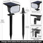WENATY Solar Spot Lights Outdoor Color Changing, [7 Mode/12 Pack] Christmas Landscape Spotlights, Solar Lights Outdoor Waterproof, Solar Led Powered Flood Light for Outside Pathway Yard Garden Walkway