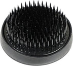Wazakura Ikebana Kenzan Flower Pin Frog, Made in Japan, Floral Arranging Tool, Round - 61mm(2.4") Black