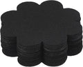 PATIKIL 5 Inch Plant Pot Hole Pad, 30 Pack Non-Woven Fabric Flower Shape Bonsai Bottom Soil Mat, Black