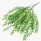 PASYOU Artificial Willow, Plastic Plants Greenery Leaves Fake Hanging Vine Faux Ivy for Home Indoor Outdoor Garden Door Wall DIY Basket Planter Filler Wedding Party Decoration UV Resistant - 4 Pack