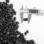 18 lb Natural Polished Black River Rock for Plants, 1/2" Black Pebbles for Aquarium, Vase, Garden Landscape Rocks and Outdoor Decorative Stones