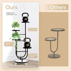 4 Tiered Tall Plant Stand, Corner Display Rack, Multi-tier Planter Holder for Indoor Living Room Balcony Garden Patio