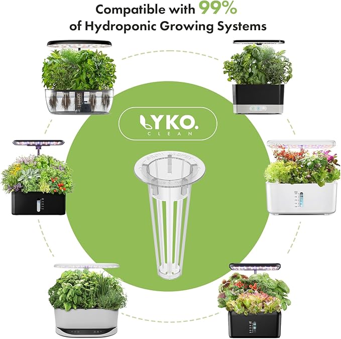 LYKOCLEAN 7 Pods Herb Seed Pod Kit Compatible with AeroGarden, iDoo, Ahopegarden, GARDENCUBE Hydroponics Growing System, 350+ Seeds with Basil, Parsley, Mint, Cilantro