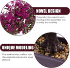 Cabilock Artificial Bonsai Tree, Fake Potted Bonsai Plants Decoration, Desktop Realistic Welcoming Pine Ornament for Home Office Entryway Chests Decor, Red (Purple)