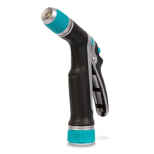 Gilmour 825202-1001 Heavy Duty Rear Control Pre-set Watering Nozzle with Swivel Connect