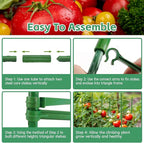 Riare 6 Pack 4 FT Tomato Cages for Garden- 48inches Heavy Duty Garden Stakes, Adjustable Tall Tomato Plant Support Tomato Trellis Cage for Pots, Raised Garden Bed, Climbing Vegetables Plants Flowers