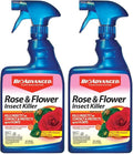 BioAdvanced Rose and Flower Insect Killer, Ready-to-Use, 24 oz, Plant Bug Spray (Pack of 2)