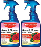 BioAdvanced Rose and Flower Insect Killer, Ready-to-Use, 24 oz, Plant Bug Spray (Pack of 2)