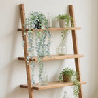 Clearain 1pcs Fake Hanging Plants, Artificial Small Potted Plants, Mini Faux Succulent Plant for Indoor Outdoor Aesthetic Office Living Room Shelf Home Decor (Eucalyptus leaves-1pcs)