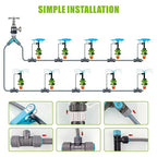 Drip Irrigation System 99FT, Complete Automatic Drip Irrigation Kit with Quick Connector, Garden Watering System for Potted Plants with 12mm 6mm Irrigation Tubing Adjustable Emitters for Garden