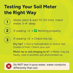 GROWIT Plant Moisture Meter - Accurately Tells You When to Water Your Plants - 26cm, No Battery Needed