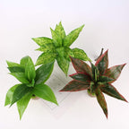 CATTREE Artificial Plants Outdoor Decor, Fake Plant Shrubs Faux Grass Plastic Leaves Greenery Bushes Home Garden Wedding Party Decorations Indoor Office Yard Verandah Planter Filler - Green 2 Pack