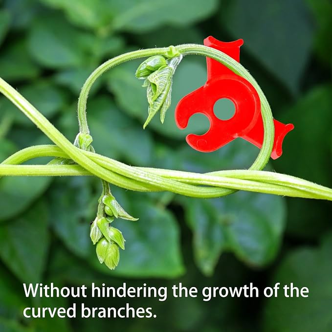150PCS Plant Training Clips,90 Degrees Bud Trainer Clips Low Stress Training Clips Plant Stem Support Bud Bender for Flowers, Vegetables, Plant Gardening - Red and Green