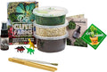 Cute Farms Terrarium Starter Kit | Moss, Vermiculite, Soil, Pebbles, Plant Food, Finishing Tools, Build and Care Guide | DIY Succulent Terrarium (Small)