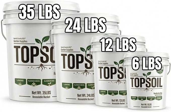 All Purpose Top Soil Pail, Garden Potting Soil Indoor Plants Mix and Potting Soil Outdoor Plants, Versatile Potting Mix for Flowers Vegetables Shrubs and Landscaping (12 lb)