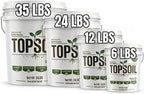 All Purpose Topsoil 6 lb Pail, Premium Garden Planting Soil for Indoor Outdoor Plants, Flowers, Vegetables, Shrubs, Raised Beds, Containers and Landscaping