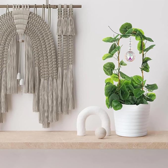 Weatherproof Climbing Plant with Solar Prisms & Sun Catchers for Outdoor/Indoor Gardens Climbing Plant Frame