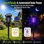 2026 Solar Bug Zapper Outdoor(4 Pack)–Solar Mosquito Zapper Outdoor Mosquito Repellent Outdoor,Mosquito Trap Used to Keep Gnat Small Flying Insect Away,Solar Bug Zapper Outside for Yard Garden