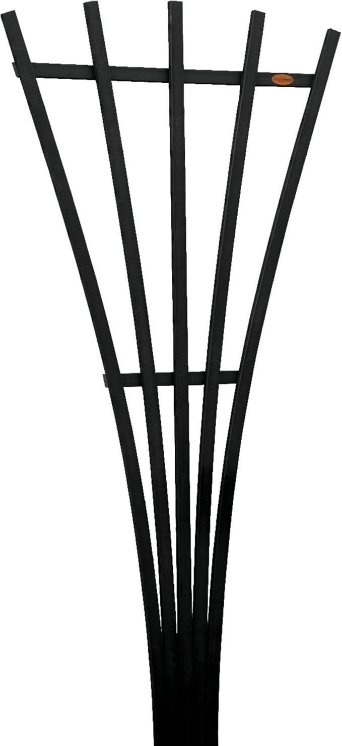highwood Hartford Fan Trellis, 6 Foot, Black