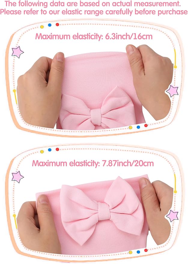 Geyoga 12 Pieces Newborn Hat Mittens Gloves Set Baby Boys Girls Cotton Baby Beanie for 0-12 Months