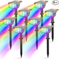 LEREKAM Solar Spotlights Outdoor, 40 LED s Color Changing RGB Waterproof Landscape Lights with 9 Light Modes, Colored Solar Spot Lights Auto On/Off, for Pathway Garden Pool Patio Yard