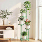TOSKING 5 Tier Tall Plant Stand Indoor Outdoor,Anti-Tip Plant Stand indoor, Wide Base for Pots, Child and Pet Friendly,Heavy Duty Corner Shelf for Plants & Decor, Space Saving ,Tiered Metal Flower Pot Stand for Balcony, Garden, Living Room, Patio ( Sag...