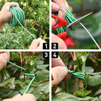 PGarden-EZ Green Soft Twist Tie Tomato Plant Tie TPR Garden Supply, for Supporting Plants and Home Organizing (65.6 feet/20 Meters)