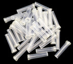 Plastic Floral Water Tubes - 40-Pack Clear Florist-Grade Stem Holders for Hydration, Flower Arrangements Supplies with Leakproof Caps (Weddings/Bouquets)